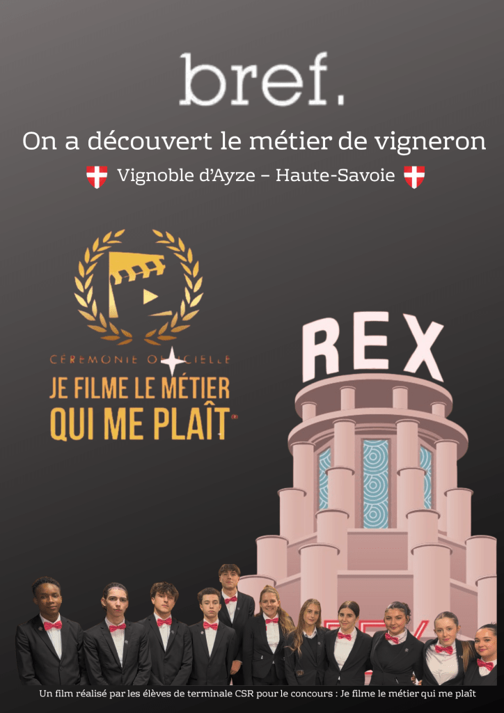 Affiche officielle – Cérémonie au Grand Rex, Je filme le métier qui me plaît