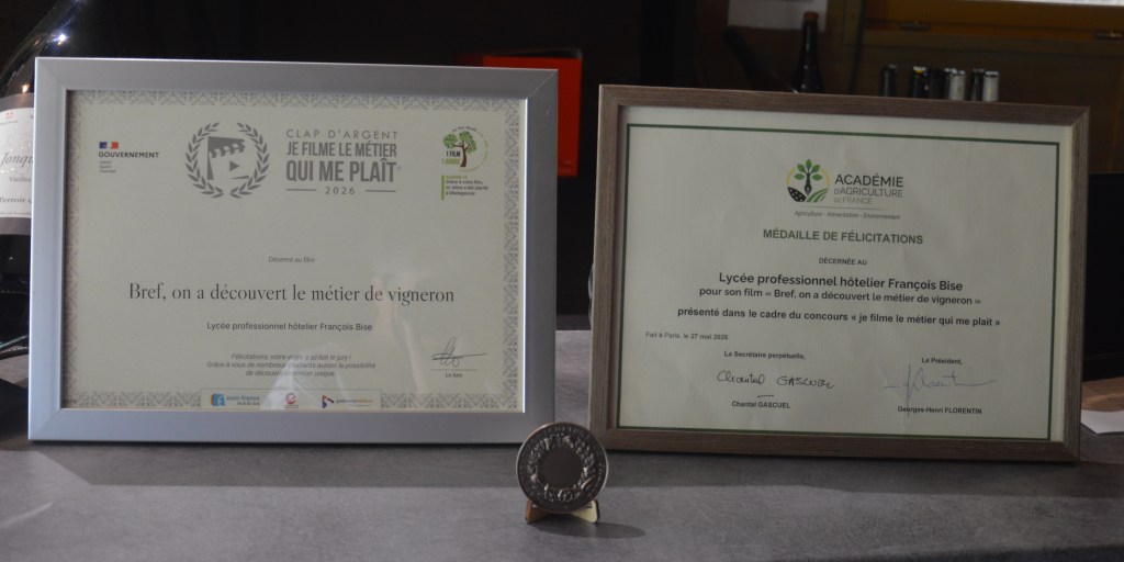 Diplômes – Clap d'argent et médaille de l'Académie d'Agriculture